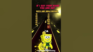 Is that your name❓ #spongebob #mindgames #brainteaser