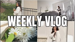 WEEKLY VLOG: 11 weeks until wedding + hair \& facial appointment + bridal shower dress try on fail