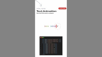 Text Animation / HTML / SCSS #coding #html #css #textanimation