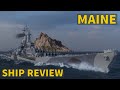 Maine  super american battleship  world of warships