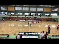ハンドボール高校選抜・４回戦  北陸vs大体大浪商 前半 ユニフォーム ピンク・浪商、黄・北陸  2019.3.27埼玉県三郷市総合体育館