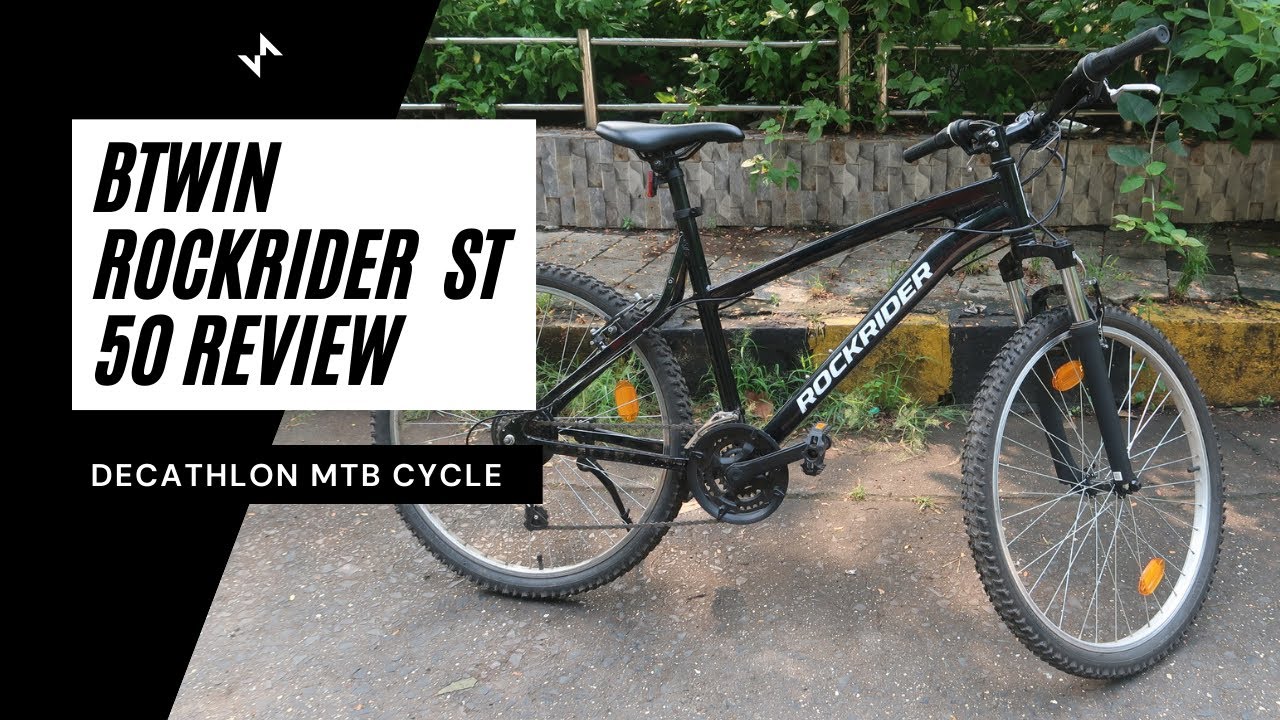 Btwin ST 50 Review | Btwin Rockrider ST 50 | Decathlon Cycle | INR 14,999 |  #VelocrushIndia - YouTube