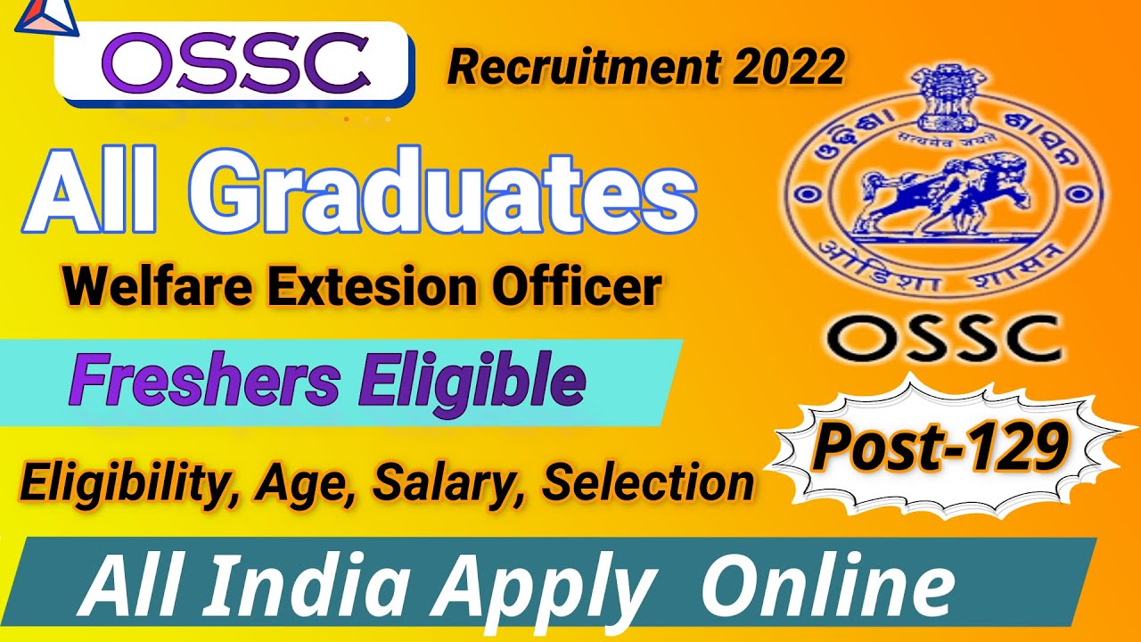 Welfare Extension Officer Recruitment 2022