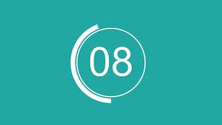20 second timer countdown video teal and medium turquoise landscape video 🕒️