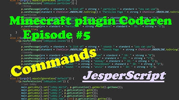 Minecraft Plugin Coderen #5 | Commands & Arguments | Commands