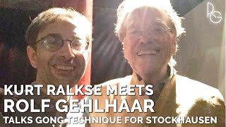 Rolf Gehlhaar Describes and Demos Tamtam Gong playing techniques