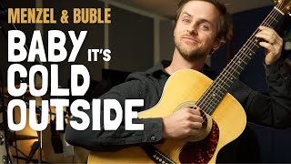 Baby It's Cold Outside Idina Menzel & Michael Buble Guitar Lesson + Tutorial