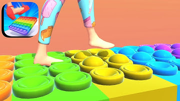 ASMR Tippy Toe Gameplay 🦶🌈🎂 All Levels Part 20
