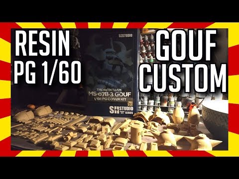 1/60 MS-07B-3 GOUF CUSTOM RESIN CONVERSION BY SHSTUDIO - YouTube