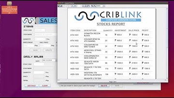 JAVA SE, MYSQL, JASPER REPORT - Sales and Stocks Management System