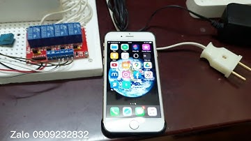 Hướng dẫn Điều khiển thiết bị điện qua internet, hẹn giờ tự động bật tắt, giám sát nhiệt độ