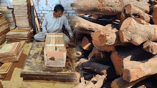 Amazing Process of Making Wooden Food Box | Fruit Crate Manufacturing Process