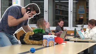 CHRISTMAS RINGTONES IN THE LIBRARY  PRANK!