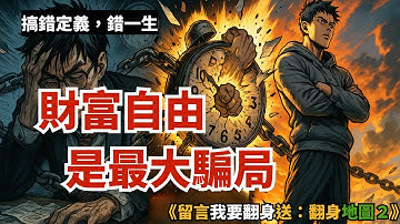 《財富自由是騙局》：你以為存到錢就自由？其實只是換條更貴的鍊子｜財商腦外科｜反人性 × 逆思維富有的習慣｜反人性 x 逆思維，留言送翻身地圖２