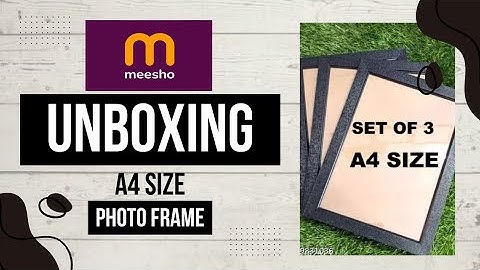meesho A4 size photo frame unboxing|meesho haul|meesho photo frame review|meesho A4 frame|meesho diy