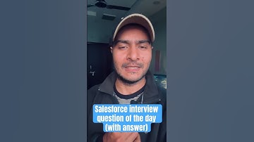 Salesforce interview question of the day with answer #salesforce #interview