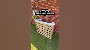 How to make a pallet wood bar out of two pallets! #palletfurniture #palletproject #mancave
