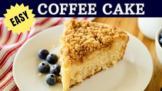 One-Bowl Coffee Cake | QUICK and EASY Holiday Breakfast Recipe | Gluten Free Option