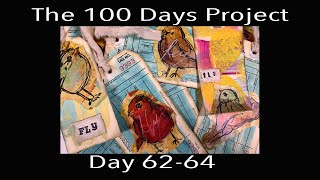 Bird Stamps/Washi Tape/Distress Stains - #100DaysOfPromptArt - Day 62-64 screenshot 1