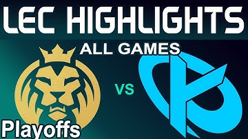 MDK vs KC Highlights ALL GAMES LEC Summer Playoffs 2024 MAD Lions KOI vs Karmine Corp by Onivia