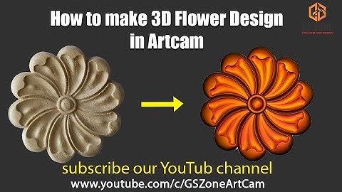 3D Flower Design in Artcam | Simply And Very Easy to make ...