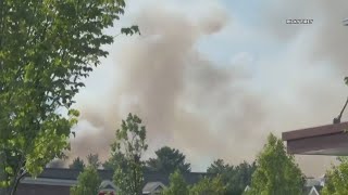 Multiple brush fires break out in Conway, New Hampshire