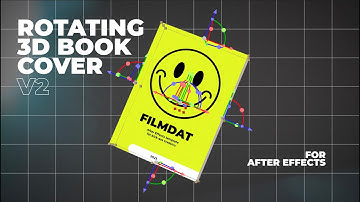 Rotating 3D Book Cover Template V2 for After Effects