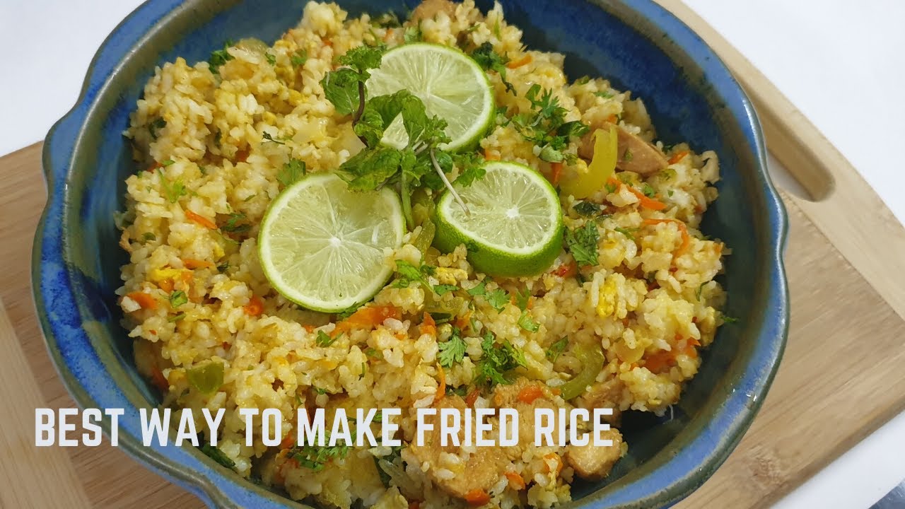 Bangla Recipe of Chinese Chicken Vegetable Fried Riceচাইনিজ চিকেন