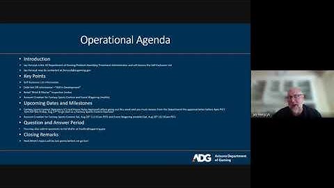 RECORDING: Event Wagering & Fantasy Sports Operations Meeting #2