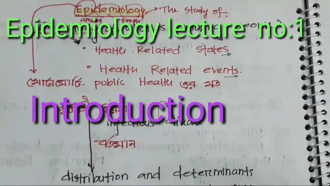 Epidemiology Lecture 1 Basic Introduction to Epidemiology YouTube