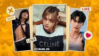 KPOP Dating App Game: Swipe Left, Right, or Up for Super Like? [Male Edition] | Visually Not Shy