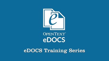 eDOCS DM Training -  MASTERING eDOCS SEARCH (Basic Searching)