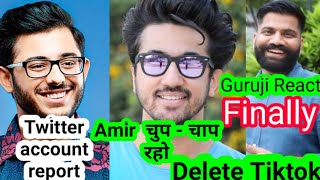 Technical guruji reaction on carryminati || mumbiker nikhil tiktok vs
twitter