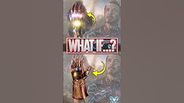 what if ironman snapped with thanos gauntlet #ironman #thanos #shorts