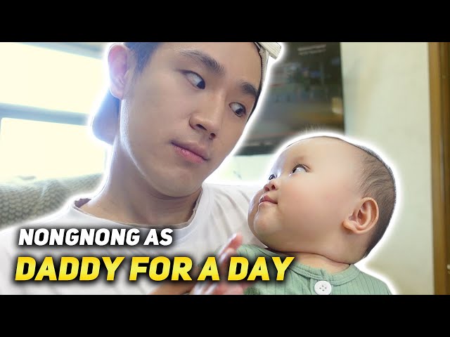 Daddy for a Day w/ Babyju class=