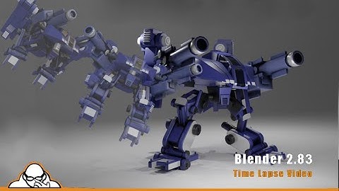 Time lapse video Make A Transforming Mech Blender 2.83