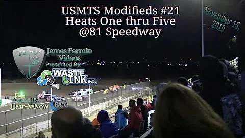 USMTS Modifieds #21, Chisholm Trail Showdown Heats 1-5, 81 Speedway, 11/15/19