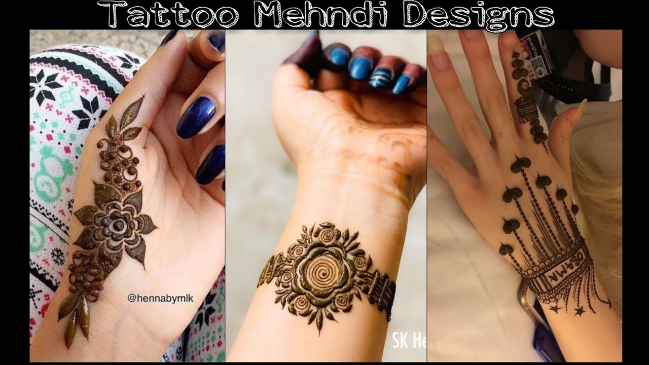 12 Gorgeous Tattoo Mehndi Designs For The Bride  Bridesmaids  ZeroKaata  Studio