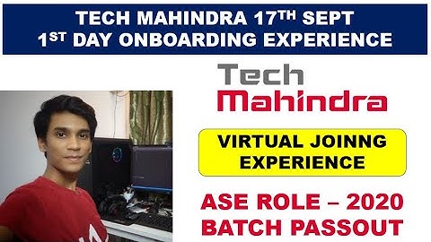 Tech Mahindra 17th Sept Onboarding Experience | Tech Mahindra ASE | Tech Mahindra Elevate