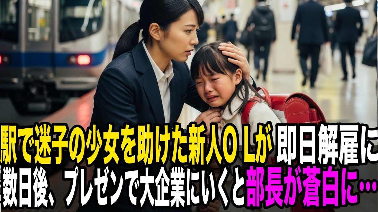 「お前クビな。」迷子を助けただけで即日解雇された新人OL…数日後“黒塗りの高級車”が会社前に止まり全員が驚愕する