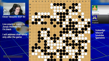 Live practice  game vs. Jonas Welticke 6d! +review Pt3 || dacat1 stream archive