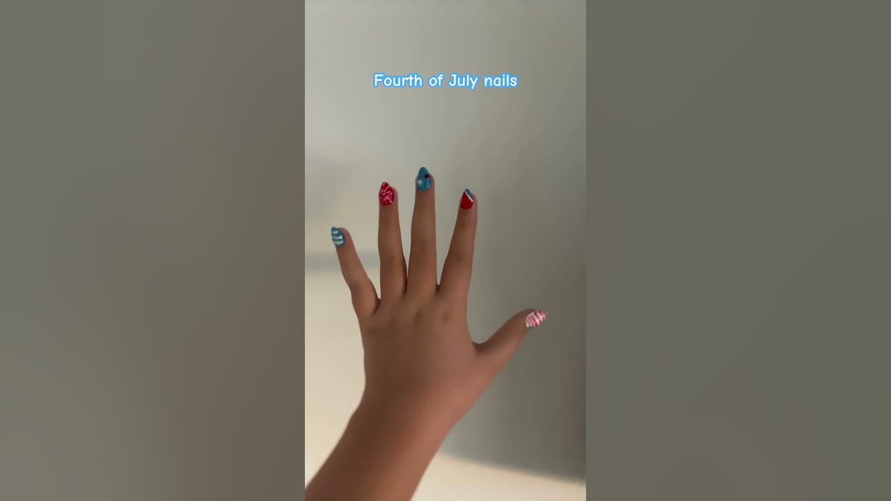 Fourth of July nails #nailart #4thjuly #naildesign #nails #newnails