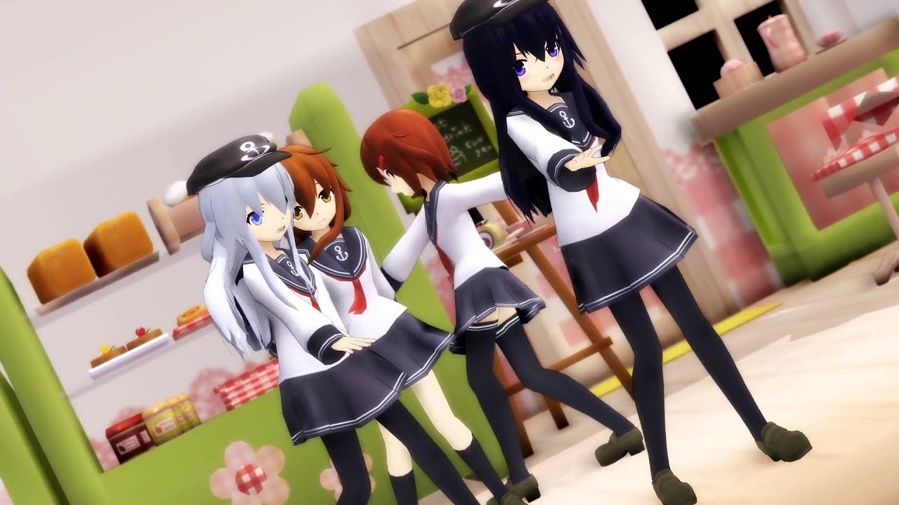 MMD艦これ　第六駆逐隊　好感Win-Win無条件