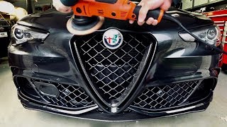 Alfa Romeo Giulia Quadrifoglio New Car Paint Correction Detail