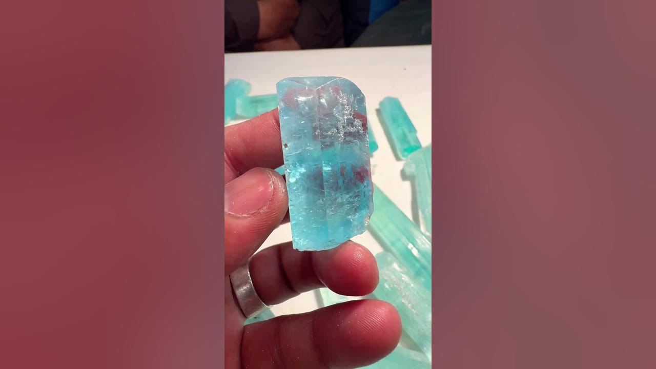 Aquamarine from skardu Pakistan #music #remix #dnb #crystals #aquamarine #gemstone #quartz #gems