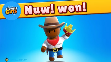 Stumble Guys - Gameplay Walkthrough  Part 6 -  Cowboy Wins (iOS, Android)