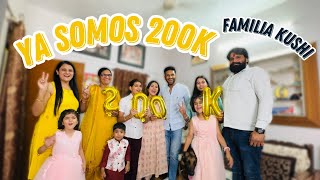 Celebramos nuestros 200K en  familia y mi cuñado me sorprende en esta celebración