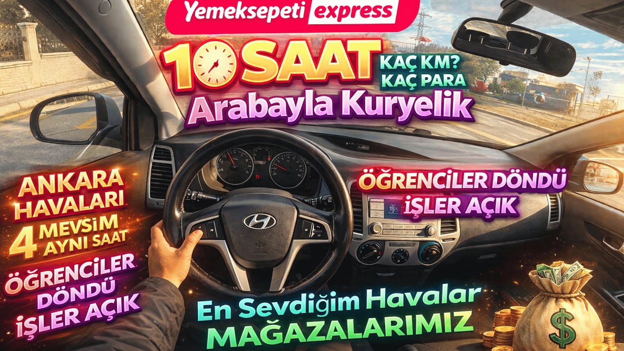 Yemek Sepeti Express I Ankara Havası 1 Saatte 4 Mevsim I En Sevdiğim Havalar I Öğrenciler Geldi!!