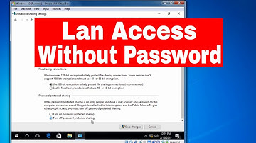 How To Access Other Computer Through Lan Without Password | Share Folder In Windows Without Password