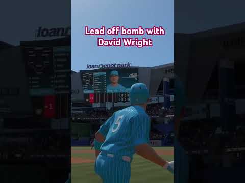David Wright Goes Deep On The 2nd Pitch Of The Game Baseball Mlb Mlbtheshow